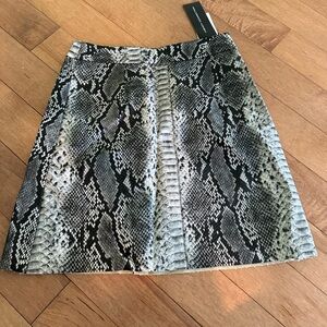 French connection snake skin skirt